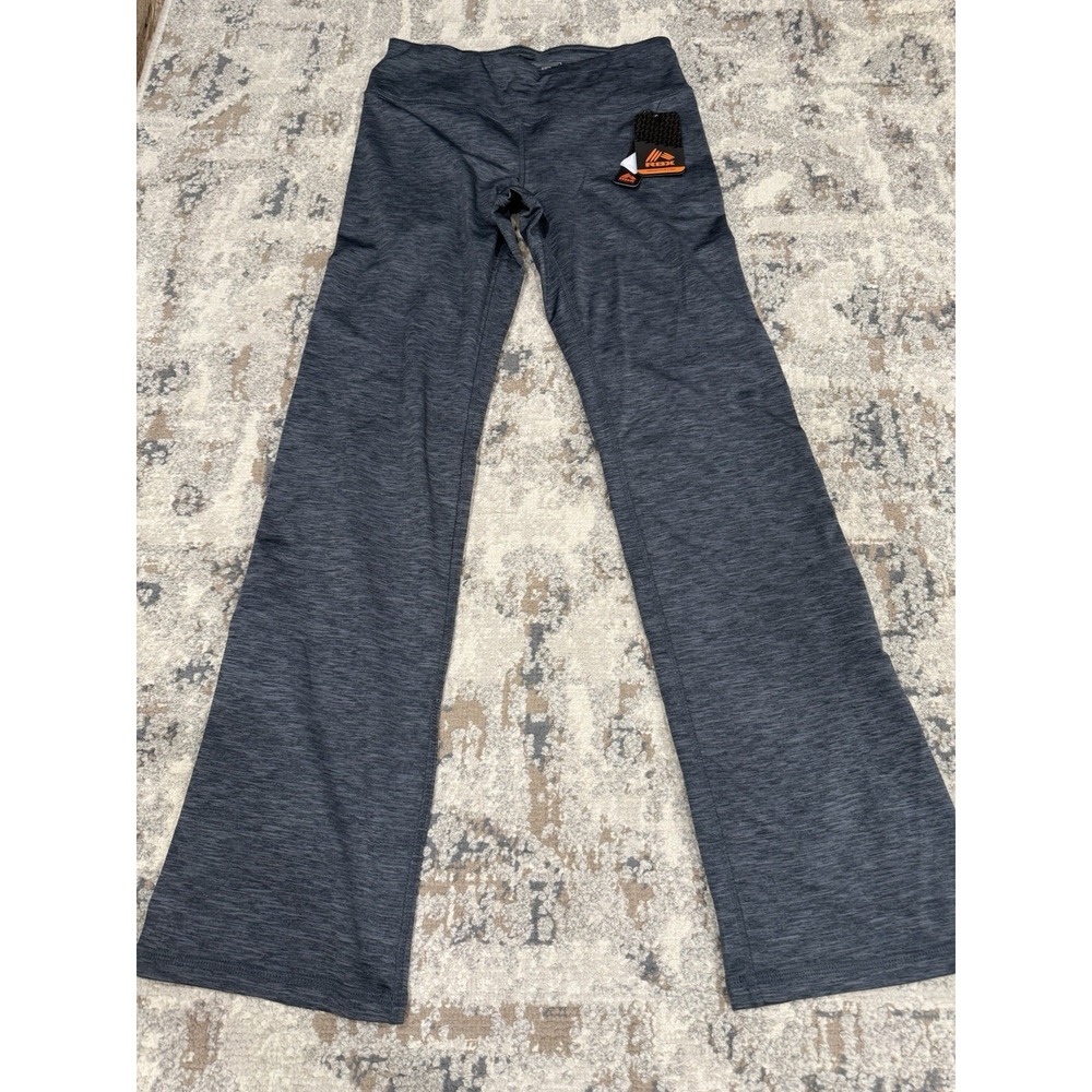 Reebok Women's Active Mid-Rise Pants - Gray SZ S Fleece Wicking Performance‎